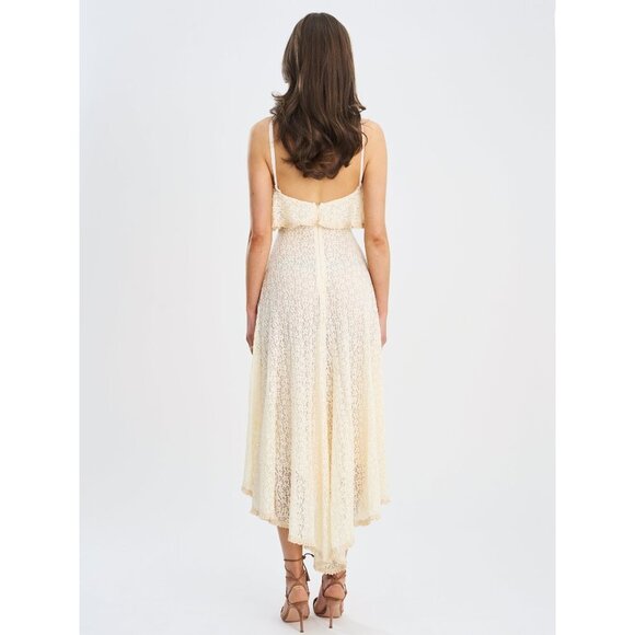 Idra Lace  Halter Crochet Midi Dress - Picture 13 of 16